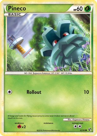 [PKM-C] Pineco (62/90) [HeartGold & SoulSilver: Undaunted]