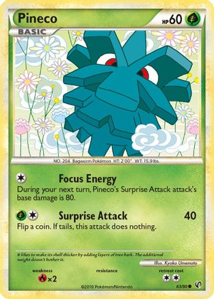 [PKM] Pineco (63/90) [HeartGold & SoulSilver: Undaunted]