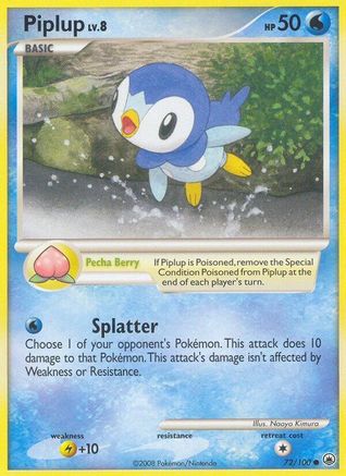 [PKM] Piplup (72/100) [Diamond & Pearl: Majestic Dawn]