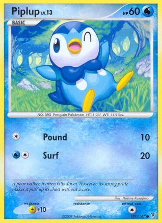 [PKM] Piplup (121/147) [Platinum: Supreme Victors]