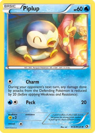 [PKM] Piplup (RC6/RC25) [Black & White: Legendary Treasures]