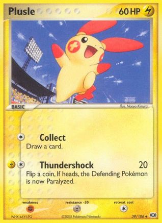 [PKM] Plusle (39/106) (Stamped) [EX: Emerald]