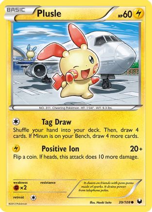 [PKM-C] Plusle (39/108) [Black & White: Dark Explorers]
