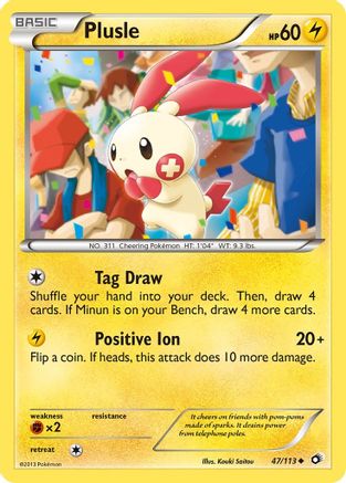 [PKM-C] Plusle (47/113) [Black & White: Legendary Treasures]
