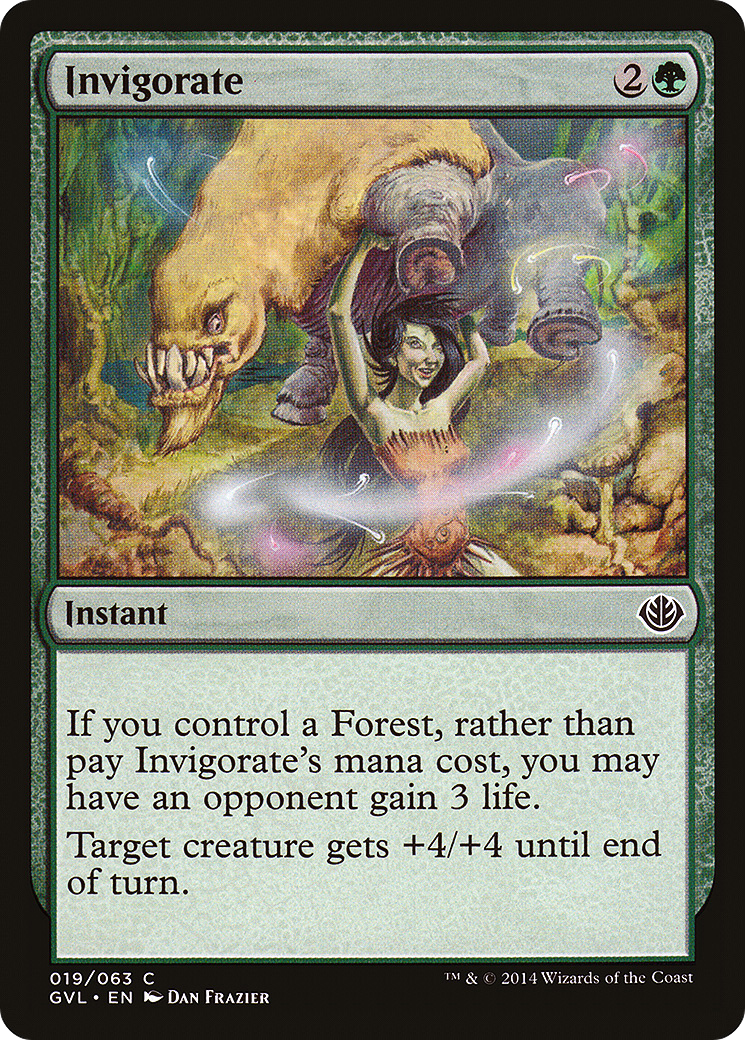 {C} Invigorate (Garruk vs. Liliana) [Duel Decks Anthology][GVL 019]