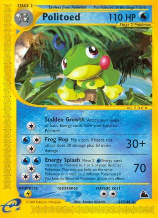 [PKM] Politoed (25/144) [Skyridge]