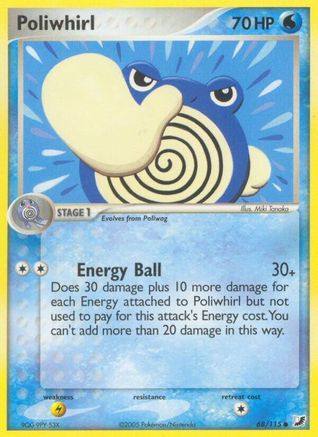 [PKM] Poliwhirl (68/115) [EX: Unseen Forces]