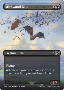 {C} Mirkwood Bats (Borderless Alternate Art) [The Lord of the Rings: Tales of Middle-Earth][LTR 421]