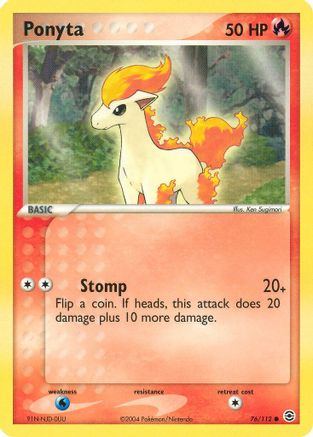 [PKM] Ponyta (76/112) [EX: FireRed & LeafGreen]
