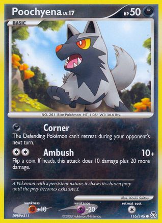 [PKM] Poochyena (116/146) [Diamond & Pearl: Legends Awakened]