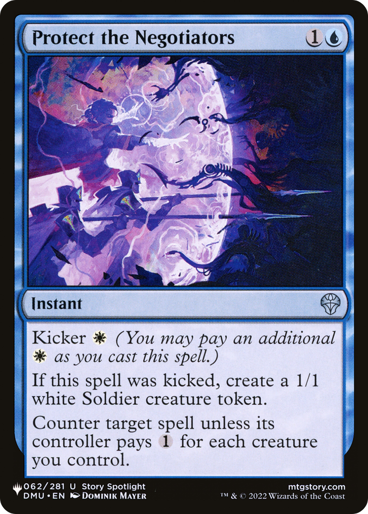Protect the Negotiators [LIST 062/281]