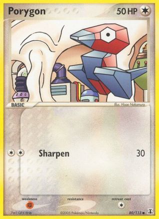 [PKM] Porygon (80/113) (Stamped) [EX: Delta Species]