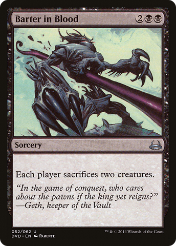 {C} Barter in Blood (Divine vs. Demonic) [Duel Decks Anthology][DVD 052]