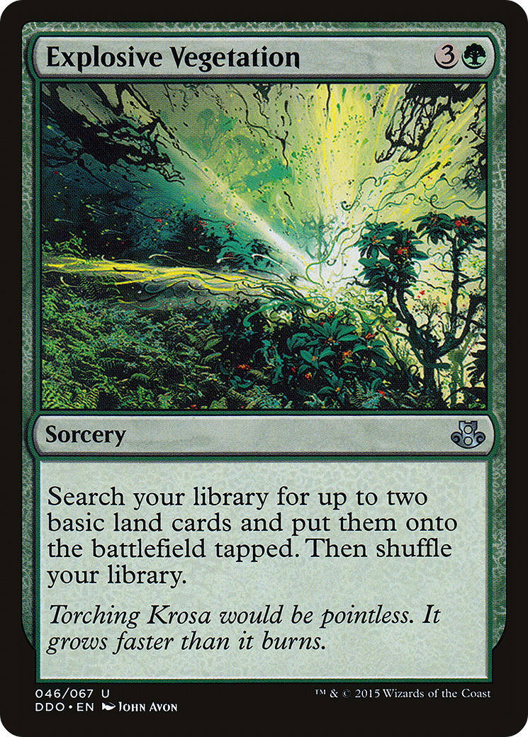 {C} Explosive Vegetation [Duel Decks: Elspeth vs. Kiora][DDO 046]