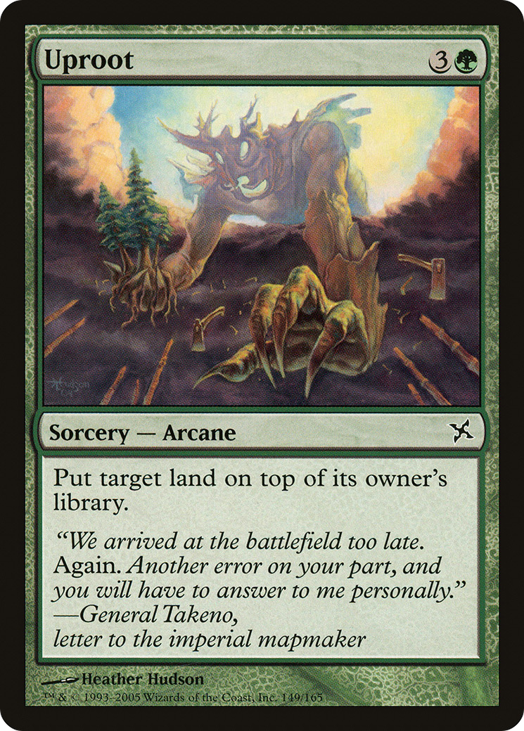 {C} Uproot [Betrayers of Kamigawa][BOK 149]