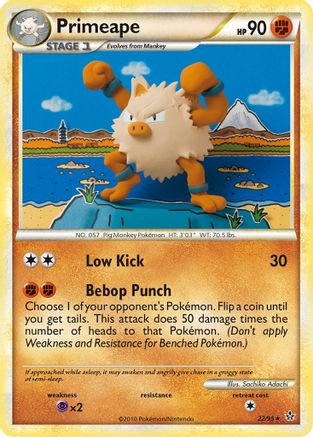 [PKM] Primeape (22/95) [HeartGold & SoulSilver: Unleashed]