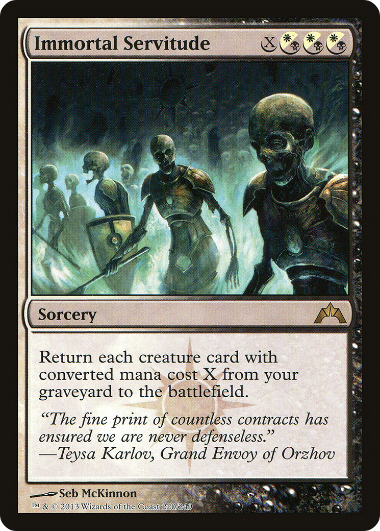 {R} Immortal Servitude [Gatecrash][GTC 220]