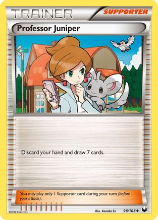 [PKM] Professor Juniper (98/108) [Black & White: Dark Explorers]
