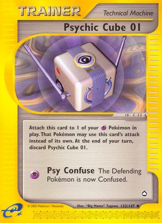 [PKM] Psychic Cube 01 (132/147) [Aquapolis]