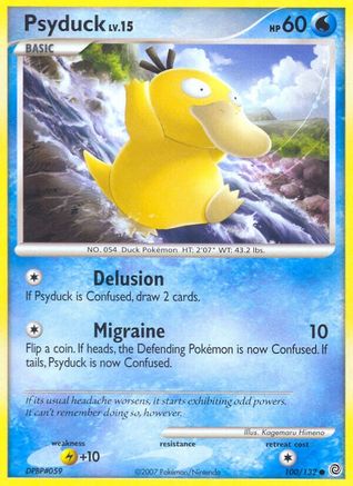 [PKM] Psyduck (100/132) [Diamond & Pearl: Secret Wonders]
