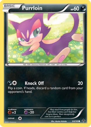 [PKM] Purrloin (64/98) [Black & White: Emerging Powers]