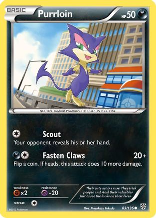 [PKM] Purrloin (83/135) [Black & White: Plasma Storm]