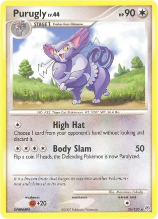 [PKM-R] Purugly (36/130) [Diamond & Pearl: Base Set]