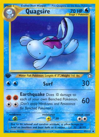 [PKM] Quagsire (45/111) [Neo Genesis 1st Edition]