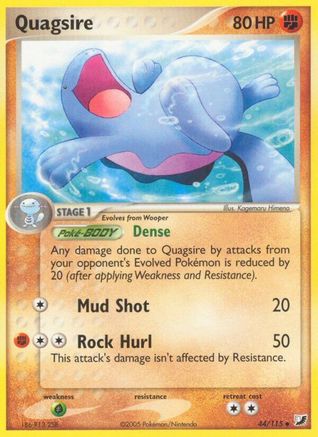 [PKM] Quagsire (44/115) (Stamped) [EX: Unseen Forces]