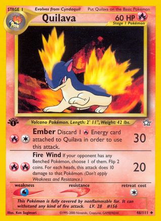 [PKM] Quilava (46/111) [Neo Genesis 1st Edition]