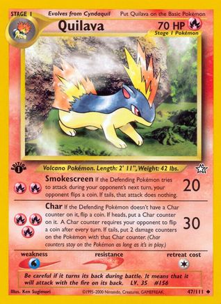 [PKM] Quilava (47/111) [Neo Genesis 1st Edition]