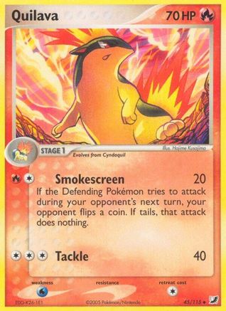 [PKM] Quilava (45/115) (Stamped) [EX: Unseen Forces]