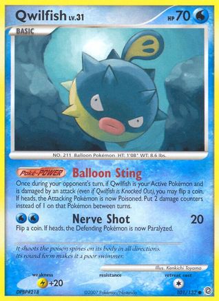 [PKM] Qwilfish (101/132) [Diamond & Pearl: Secret Wonders]