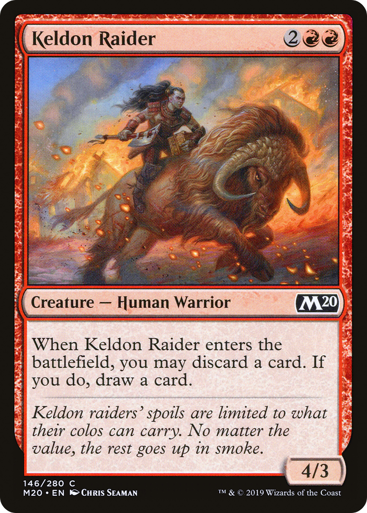 {C} Keldon Raider [Core Set 2020][M20 146]
