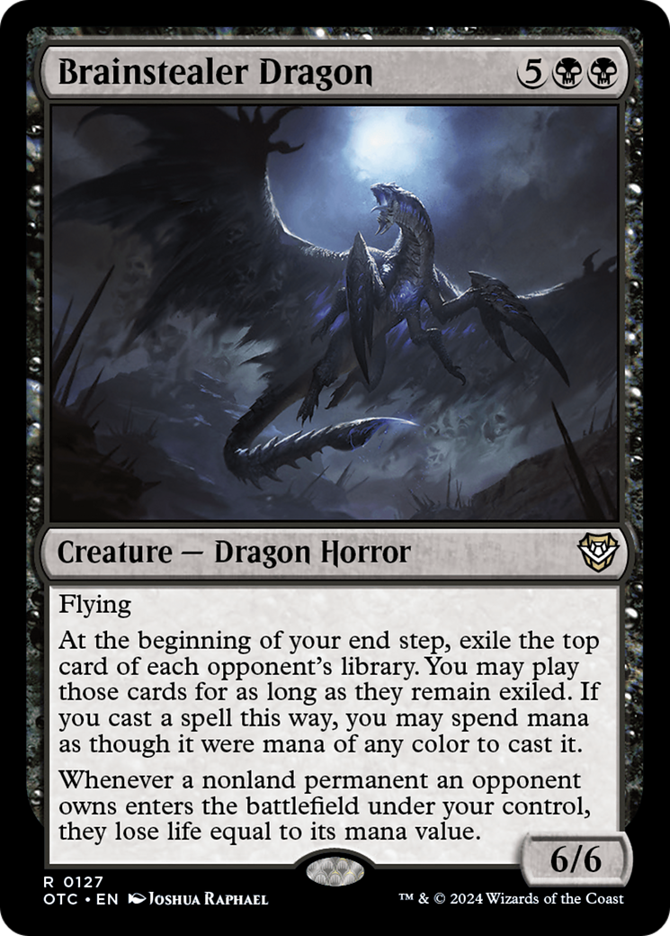 {R} Brainstealer Dragon [Outlaws of Thunder Junction Commander][OTC 127]
