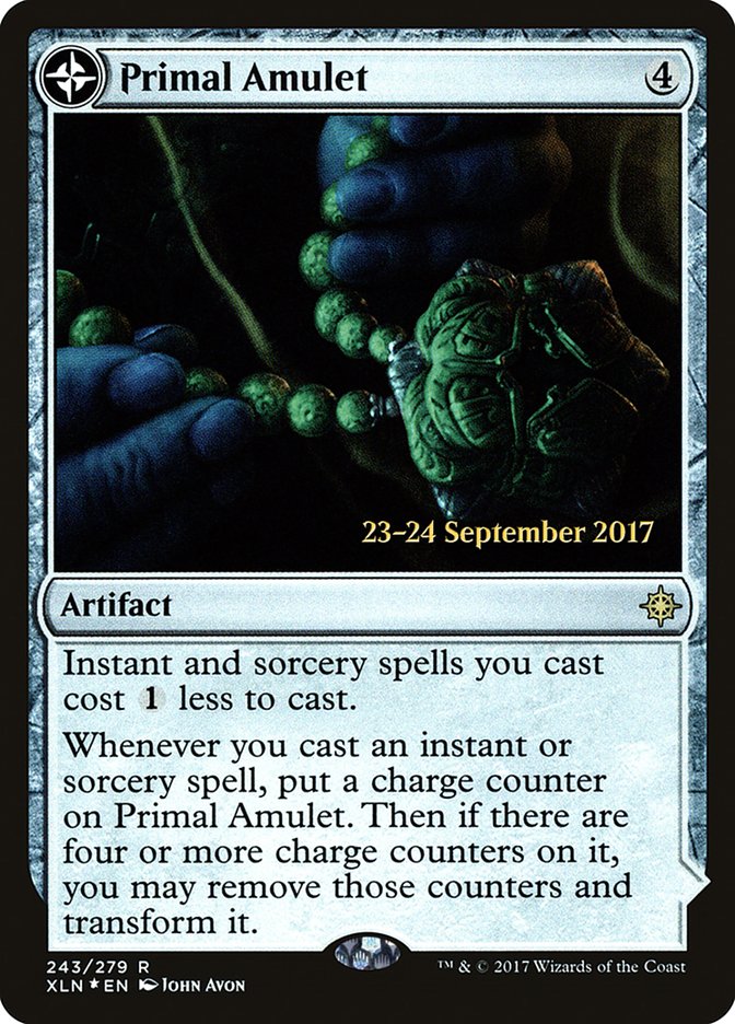 {R} Primal Amulet // Primal Wellspring [Ixalan Prerelease Promos][PR XLN 243] - Misty Mountain Games