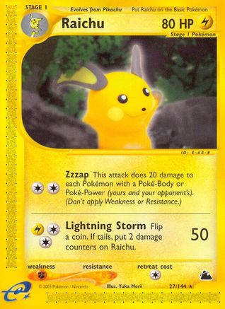 [PKM] Raichu (27/144) [Skyridge]