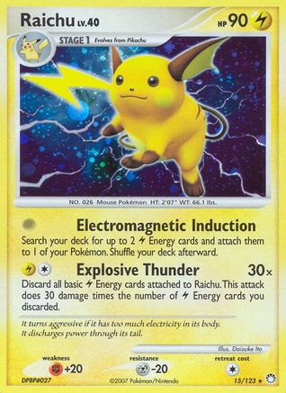 [PKM-R] Raichu (15/123) [Diamond & Pearl: Mysterious Treasures]