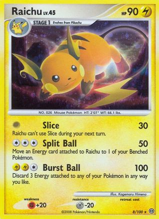 [PKM] Raichu (8/100) [Diamond & Pearl: Stormfront]