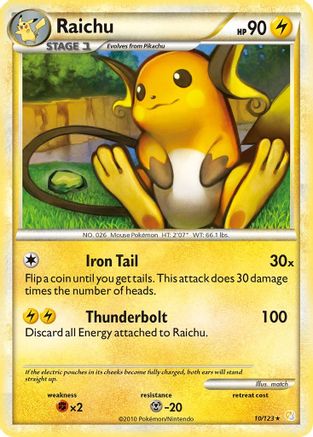 [PKM] Raichu (10/123) [HeartGold & SoulSilver: Base Set]