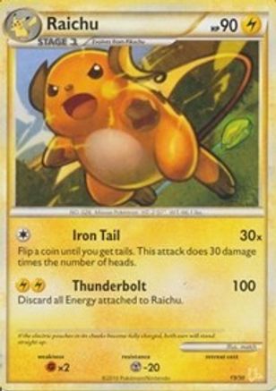 [PKM] Raichu (19/30) [HeartGold & SoulSilver: Trainer Kit - Raichu]