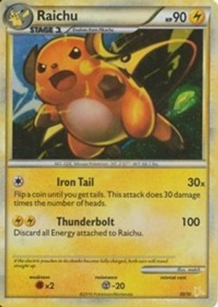 [PKM] Raichu (30/30) [HeartGold & SoulSilver: Trainer Kit - Raichu]