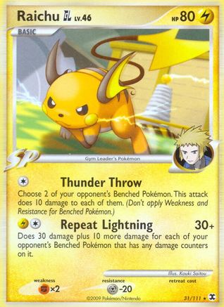[PKM] Raichu GL (31/111) [Platinum: Rising Rivals]