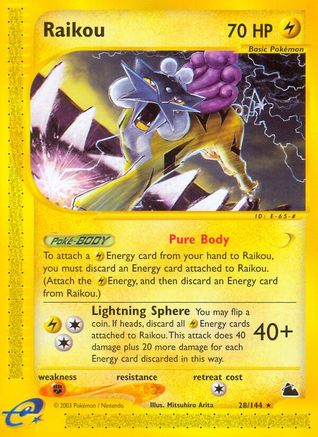 [PKM] Raikou (28/144) [Skyridge]