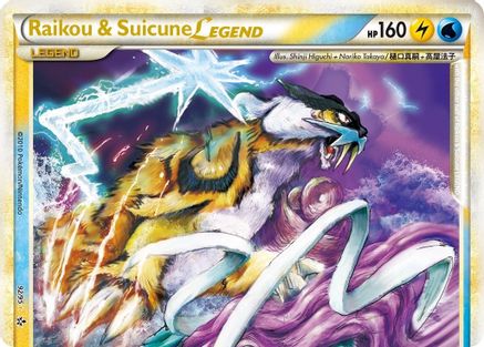 [PKM] Raikou & Suicune LEGEND (92/95) [HeartGold & SoulSilver: Unleashed]