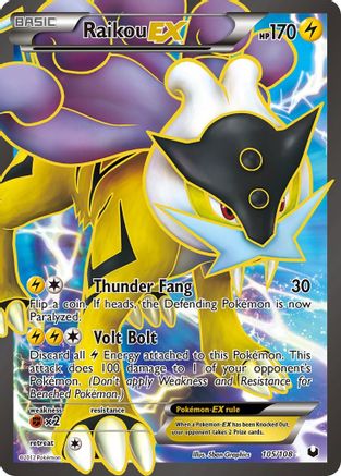 [PKM] Raikou EX (105/108) [Black & White: Dark Explorers]