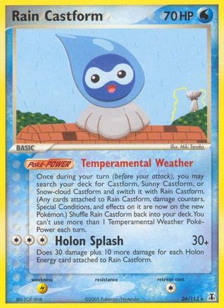 [PKM-R] Rain Castform (26/113) (Stamped) [EX: Delta Species]