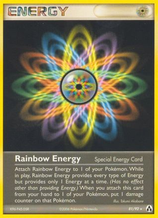 [TR] Rainbow Energy (81/92) (Stamped) [EX: Legend Maker]