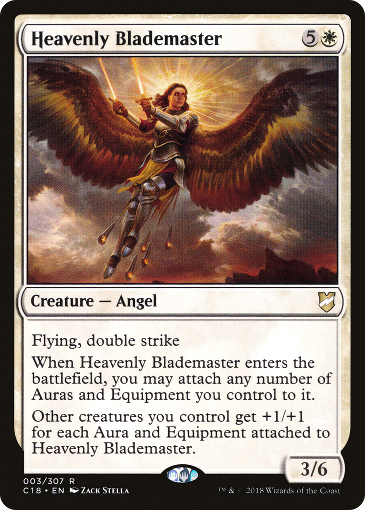 {R} Heavenly Blademaster [Commander 2018][C18 003]