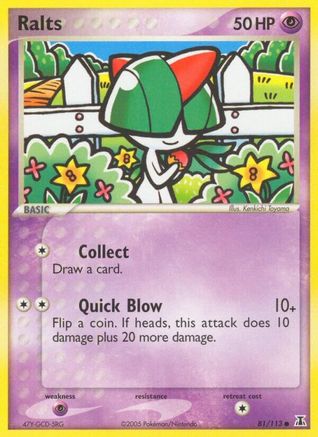 [PKM-C] Ralts (81/113) (Stamped) [EX: Delta Species]